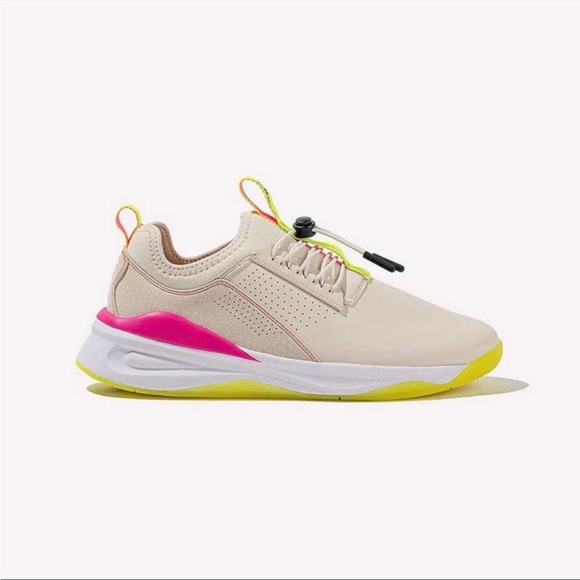 Clove Shoes - Clove Nursing Women's Lemon Aid Beige Yellow Pink Slip On Sneakers US 10.5